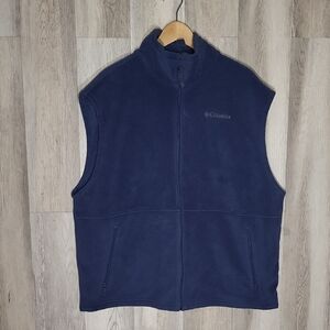 Columbia Mens XXL Steen Mountain Fleece Vest Full Zip Pockets Outdoor Big & Tall